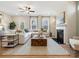 Cozy living room featuring a fireplace, comfortable seating, and stylish decor at 2014 Puddle Pond Rd, Indian Trail, NC 28079