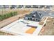 Aerial view of a community clubhouse and pool under construction in new home community at 2252 Tabor Rd # 575, Sherrills Ford, NC 28673