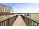 View of a dock leading out to the lake with space for boat storage at 239 Paradise Peninsula Rd, Mooresville, NC 28117