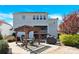 Backyard featuring a pergola with outdoor seating, a grill and a partially-covered patio at 345 Somerled Way, Waxhaw, NC 28173