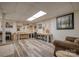 Finished basement with wood-look floors and wall decor at 3704 25Th Street Ne Pl, Hickory, NC 28601