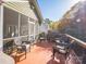 Relaxing outdoor deck with wicker furniture, perfect for enjoying outdoor living and entertaining at 547 Ashby Dr, Davidson, NC 28036