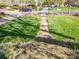 Well maintained front yard and sidewalk view at 547 Ashby Dr, Davidson, NC 28036