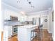 Beautiful kitchen features stainless steel appliances, granite countertops and a breakfast bar at 547 Ashby Dr, Davidson, NC 28036