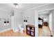 Cozy bathroom with adjacent bedroom showcasing the convenient layout of the home at 6730 Gold Wagon Ln, Mint Hill, NC 28227