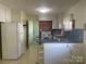 Functional kitchen featuring ample counter space and a classic white stove at 701 Dakota St, Kannapolis, NC 28083
