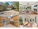 A four-image collage of the home featuring living areas, kitchen, and exterior at 7900 Gilead Rd, Huntersville, NC 28078