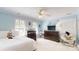 Charming bedroom with light blue walls, and a cozy space for relaxing or studying at 101 Saddletree Rd, Lincolnton, NC 28092