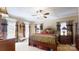 Spacious main bedroom featuring a ceiling fan and natural light from the windows at 101 Saddletree Rd, Lincolnton, NC 28092