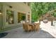 Outdoor dining area with a table for six and a built-in grill, ideal for entertaining outdoors at 1029 Seminole Dr, Waxhaw, NC 28173