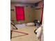This is a photo of a bedroom with an American flag and a rifle in the corner at 1336 Mt Sinai Church Rd, Shelby, NC 28152