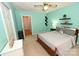 Bedroom with carpet and a ceiling fan, offering a comfortable and inviting space at 1353 33Rd Avenue Ne Dr, Hickory, NC 28601
