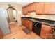 Modern kitchen with stainless steel appliances and hardwood flooring at 1353 33Rd Avenue Ne Dr, Hickory, NC 28601