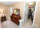 Main bedroom showcases classic furnishings, an ensuite bathroom, and a walk-in closet at 1353 33Rd Avenue Ne Dr, Hickory, NC 28601