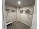 This empty walk-in closet is ready for your clothes and organizational touch at 248 Laura Elizabeth Ln, Clover, SC 29710
