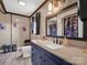 Bathroom features vanity with mirror and unique decor at 2614 Reepsville Rd, Lincolnton, NC 28092