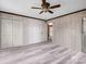 Bedroom features gray wood-look floors and closet at 2614 Reepsville Rd, Lincolnton, NC 28092