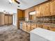 View of kitchen featuring wood cabinets and stainless steel appliances at 2614 Reepsville Rd, Lincolnton, NC 28092