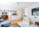 Spacious living area with open floor plan, hardwood floors, and natural light at 2815 Providence Spring Ln, Charlotte, NC 28270