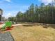 Large backyard with play area, mature trees, and partial fence surrounding the home at 3036 Whipcord Dr, Waxhaw, NC 28173