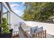 Inviting outdoor deck area with comfortable lounge seating, perfect for relaxation and entertaining at 3526 Saker Ln, Charlotte, NC 28211