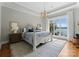 Beautiful main bedroom with a large window with lake views at 4628 Sierra View Dr, Denver, NC 28037