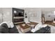 Cozy living room with fireplace, comfortable seating, and modern decor elements at 5119 Moselle Ave, Fort Mill, SC 29707