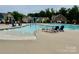 Community pool area with ample seating and water features at 5119 Moselle Ave, Fort Mill, SC 29707
