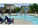 Community pool area with water features and lounge chairs at 5119 Moselle Ave, Fort Mill, SC 29707