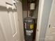 Hot water heater is tucked away in closet at 5319 Springdale Ave, Mint Hill, NC 28227