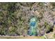 Aerial view outlining the property at 676 Chapel Hill Dr, Troy, NC with wooded surroundings at 676 Chapel Hill Dr, Troy, NC 27371