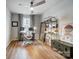 Bright home office with lots of natural light and neutral decor at 1112 Drummond Ave, Charlotte, NC 28205
