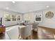 Bright living room with large windows, hardwood floors, comfortable seating, and neutral decor for a cozy atmosphere at 1210 Sewickley Dr, Charlotte, NC 28209