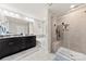 Upscale bathroom featuring double vanity, soaking tub, and shower is great for spa days at home at 1212 Croft Dr, Fort Mill, SC 29708