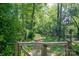 Lush backyard featuring a wooden fence, offering privacy and a connection to nature at 1220 Oakwood Ave, Gastonia, NC 28052