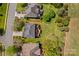 Aerial view of the home showcasing the backyard patio area and neighborhood at 12531 Kane Alexander Dr, Huntersville, NC 28078