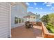 Relax on this beautiful wooden deck, perfect for enjoying outdoor dining and overlooking the backyard at 12531 Kane Alexander Dr, Huntersville, NC 28078