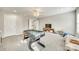 This bonus room includes carpet flooring, recessed lights, and a foosball table at 1813 Robbins Meadows Dr, Waxhaw, NC 28173