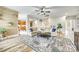 Spacious living room features wood floors, a large sectional sofa, and an open layout at 1813 Robbins Meadows Dr, Waxhaw, NC 28173