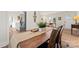 Dining room featuring a wooden table and view of the kitchen and living room at 205 Jim Patterson Rd, Kings Mountain, NC 28086