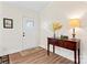 Inviting entryway with hardwood floors and console table, creating a warm welcome at 205 Jim Patterson Rd, Kings Mountain, NC 28086