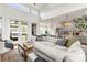 Open concept living area with high ceilings and an easy flow to the kitchen and dining spaces at 211 Killian Rd, Stanley, NC 28164