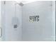 Shower with sleek glass doors and built-in shelves for toiletries at 211 Killian Rd, Stanley, NC 28164