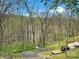 An unkept backyard featuring wooded land and patchy grass at 2210 22Nd Avenue Se Ct, Hickory, NC 28602