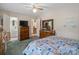 Spacious bedroom with a serene view of the ensuite bathroom, creating a relaxing retreat at 2248 Lawton Bluff Rd, Charlotte, NC 28226