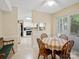 Cozy dining area with a table and chairs next to the kitchen and back yard access at 2248 Lawton Bluff Rd, Charlotte, NC 28226