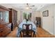 Charming dining room with hardwood floors, ample natural light, and a spacious table for gatherings at 2248 Lawton Bluff Rd, Charlotte, NC 28226