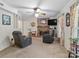 Inviting living room features a brick fireplace, comfortable seating, and ample space for entertainment at 2248 Lawton Bluff Rd, Charlotte, NC 28226