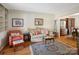 Cozy living room with hardwood floors, comfortable seating, and tasteful decor, creating a warm ambiance at 2248 Lawton Bluff Rd, Charlotte, NC 28226