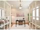 Office with hardwood floors, ceiling trim, and French doors at 2415 Christenbury Hall Nw Dr, Concord, NC 28027